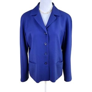 Talbots Blazer Wool Single Breasted Blue (10)